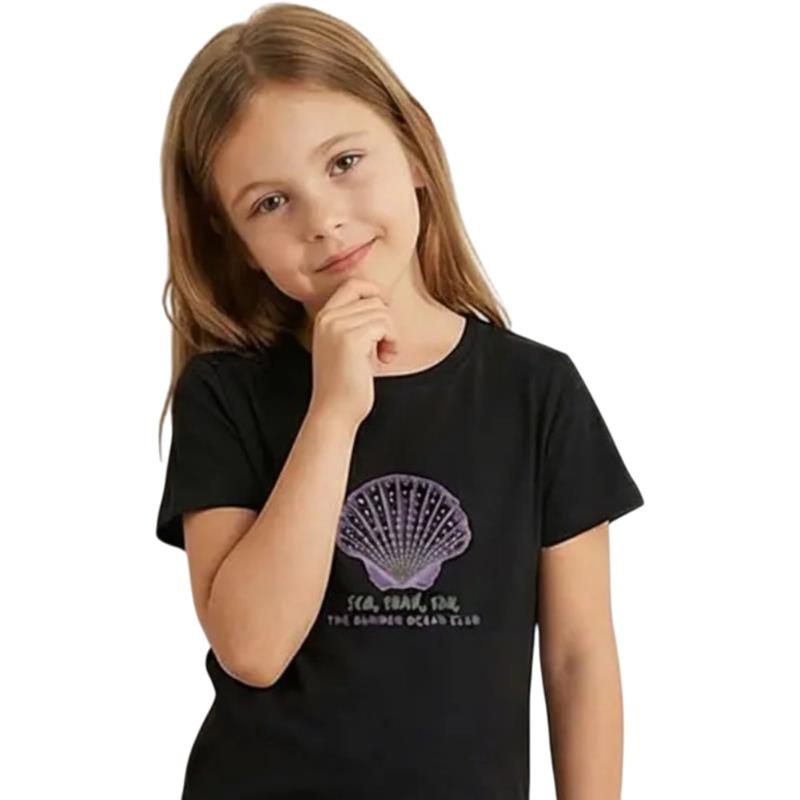 11111 wholesale children's summer T-shirts with THE SUMMER print for girls aged 9/12 years