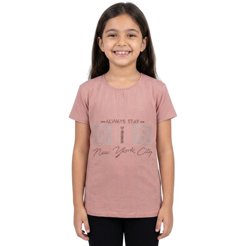 10115 Wholesale DIS embroidered summer t-shirt for girls aged 13-16