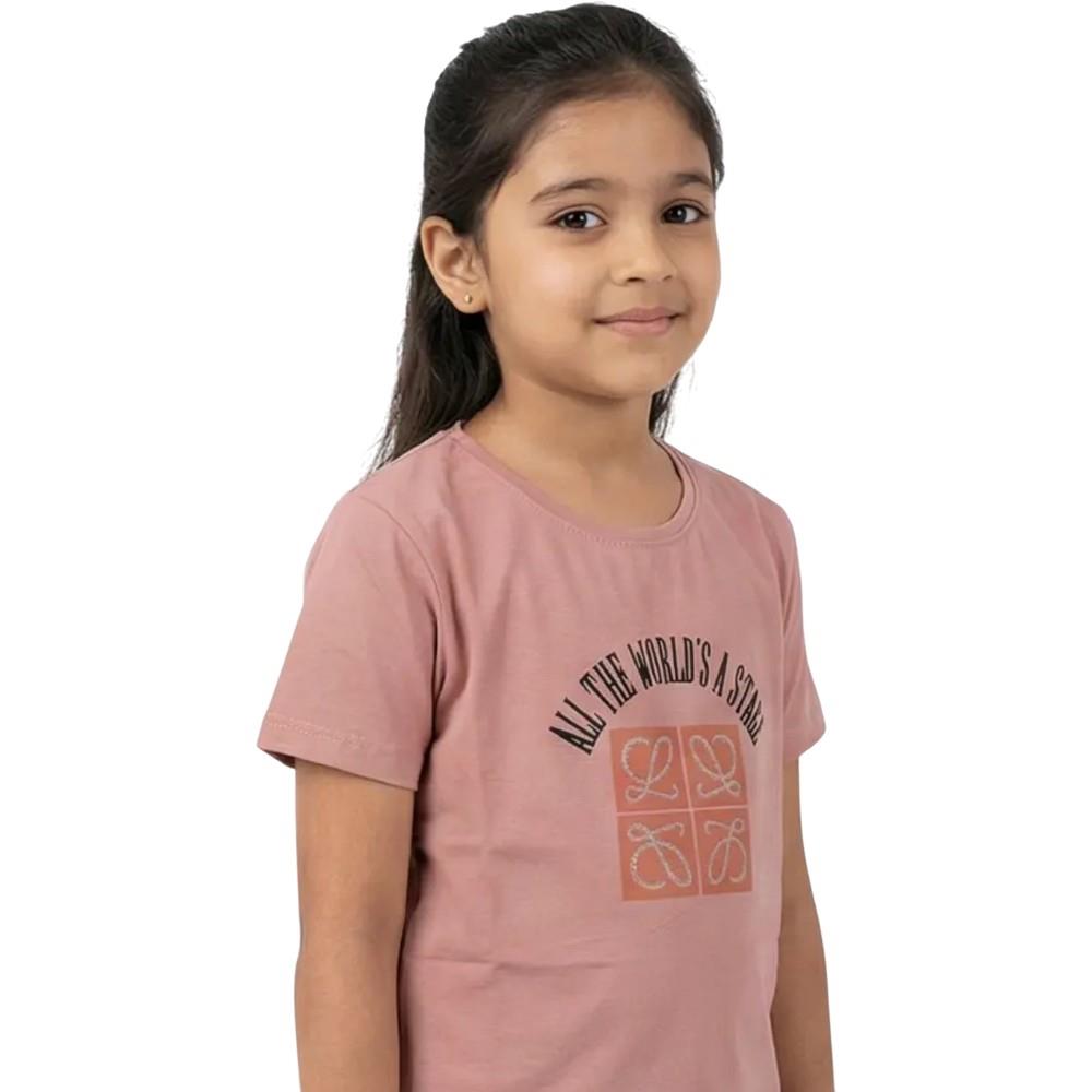 10116 Оптовая продажа летних футболок для девочек 13-16 лет с принтом THE WORLD