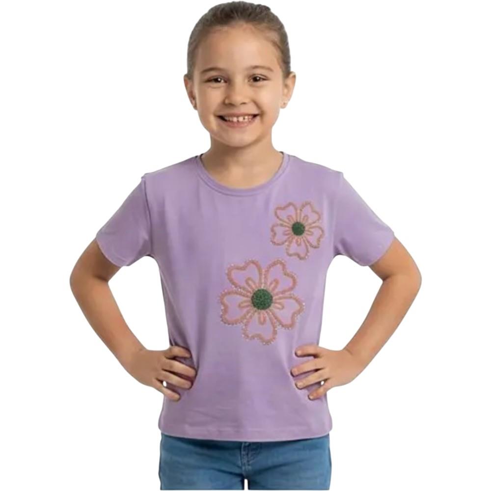 10119 Оптовая продажа летних футболок с цветочной вышивкой для девочек 13-16 лет