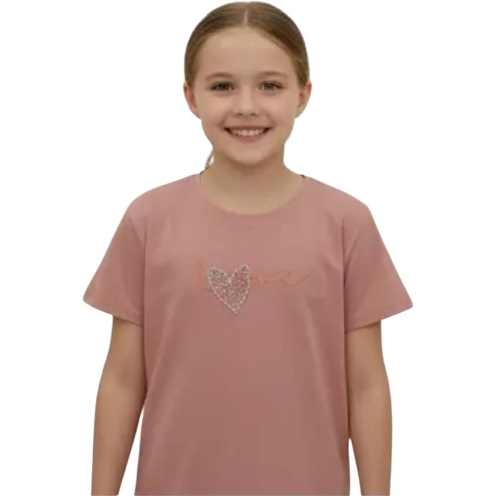 10946 оптом детские летние футболки с вышивкой  LOVE для девочек на 13/16 лет