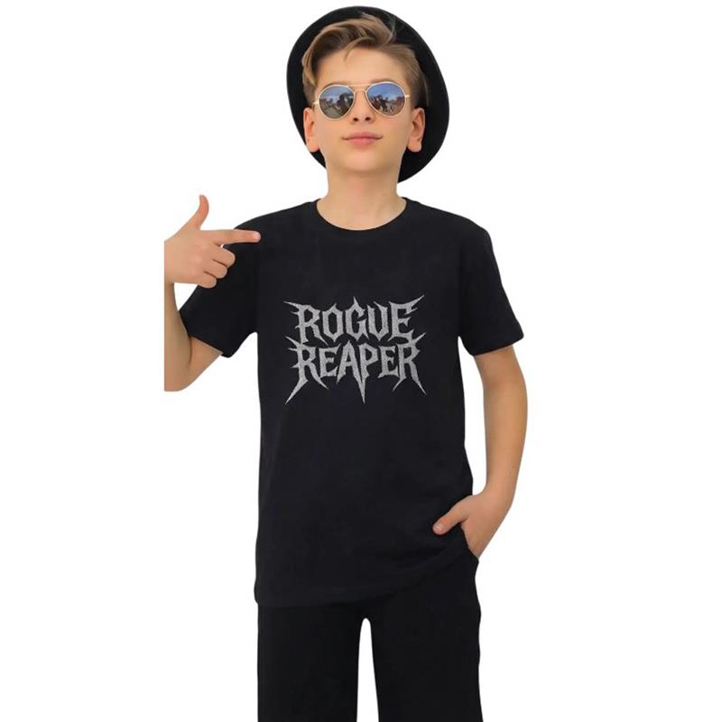 1010 toptan 13-17 yaş arası erkek çocuklar için ROGUE baskılı yazlık tişörtler 