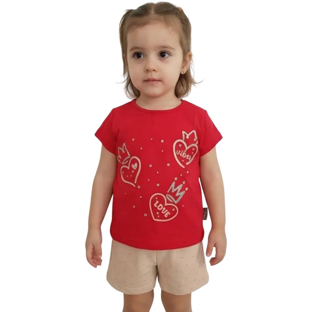 1209 toptan 6-24 aylık bebekler için yazlık iki parçalı takım