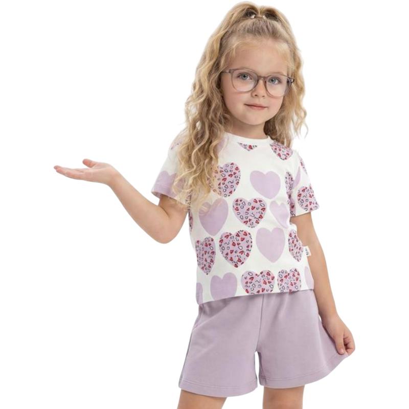 40944 оптом детские летние комплекты двойки для девочек на 6/24 месяцев