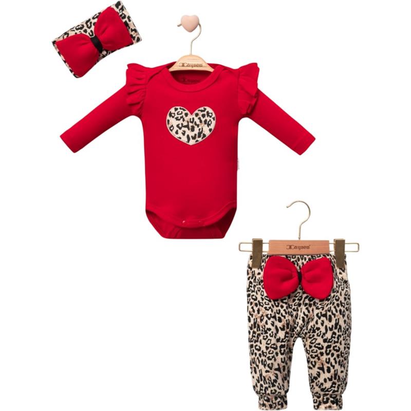 4020 TAKIM 3-6-9-12 AY LEOPAR DESEN
