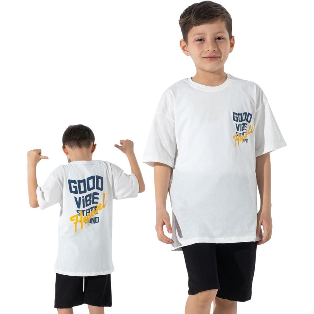106 wholesale summer two-piece sets (T-shirt and shorts) for boys aged 7-10 years