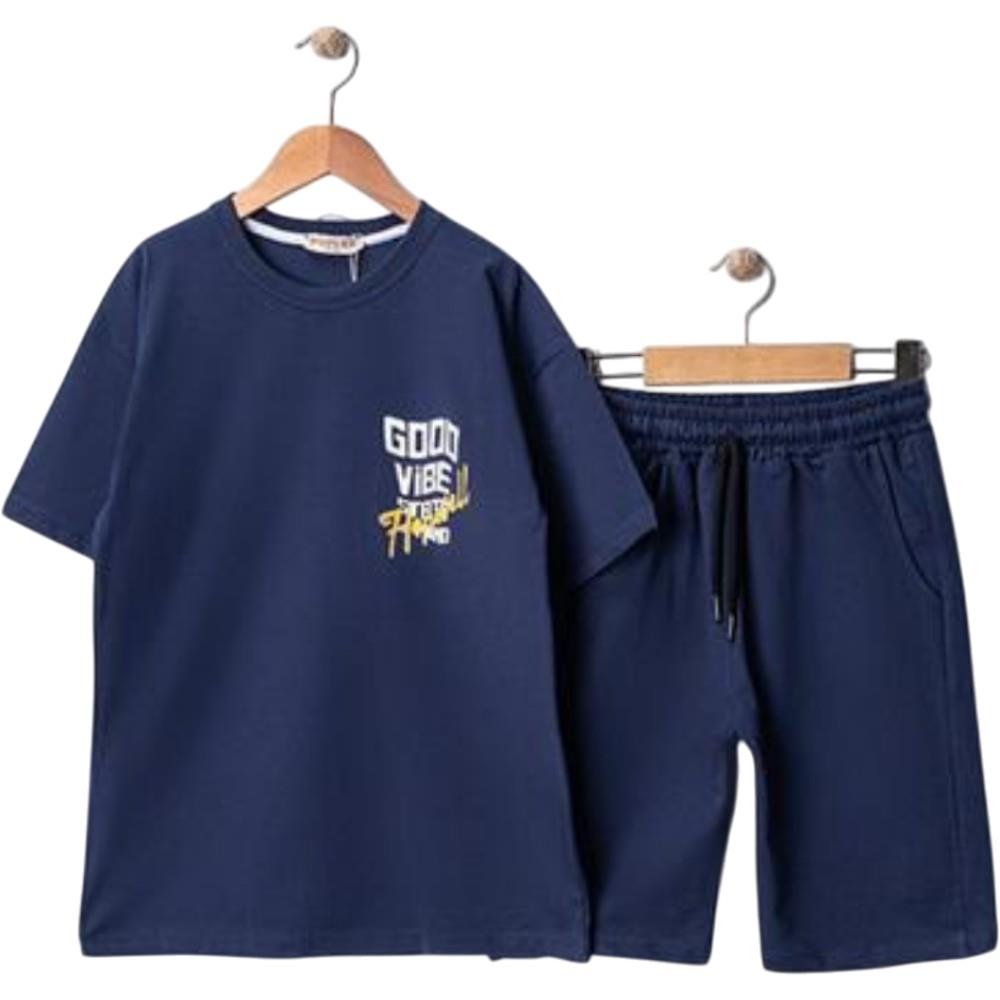 106 wholesale summer two-piece sets (T-shirt and shorts) for boys aged 7-10 years