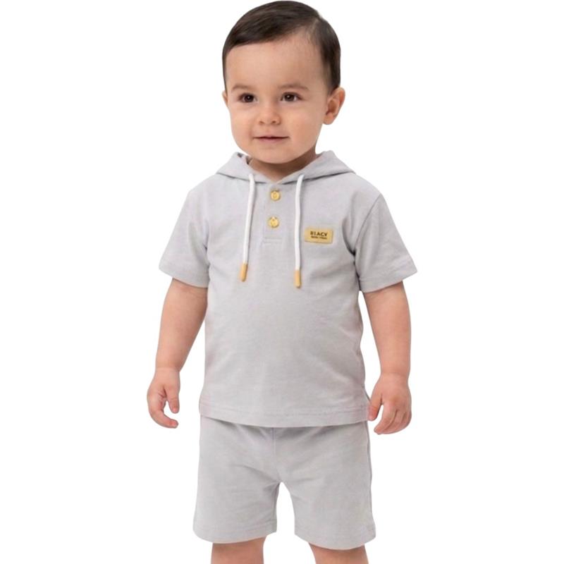 7074 Wholesale summer two-piece set for boys aged 3-6 years, consisting of a t-shirt and shorts.