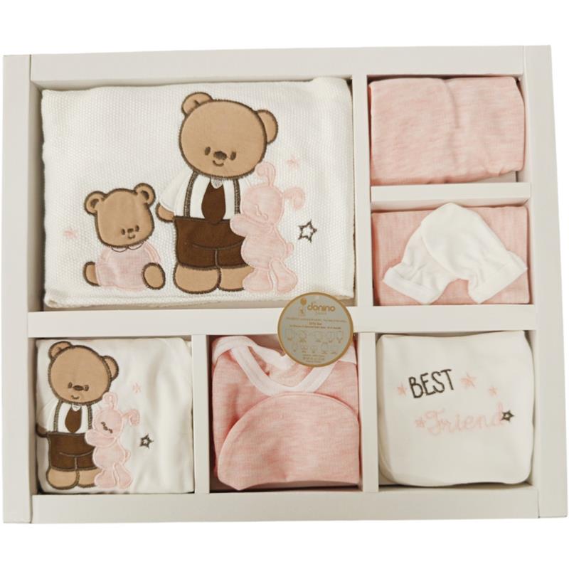 20359 Wholesale 10-Piece Baby Hospital Discharge Boxed Sets with Bear and Rabbit Embroidery