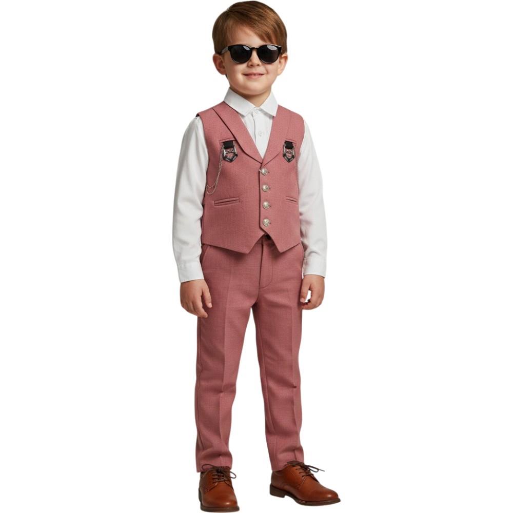 Wholesale smart 4-piece children's suits for boys aged 5-8 years