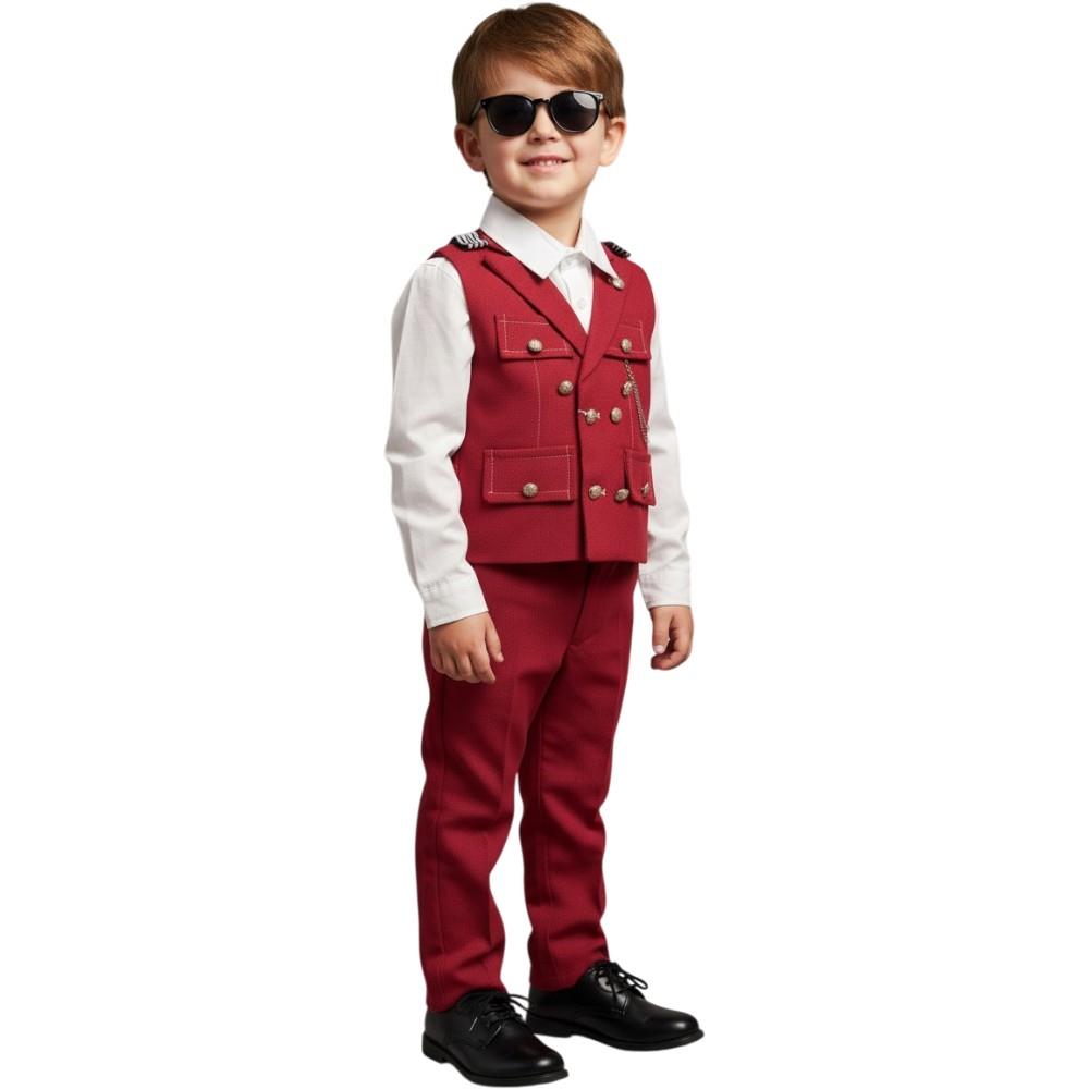 Wholesale smart 4-piece children's suits for boys aged 5-8 years