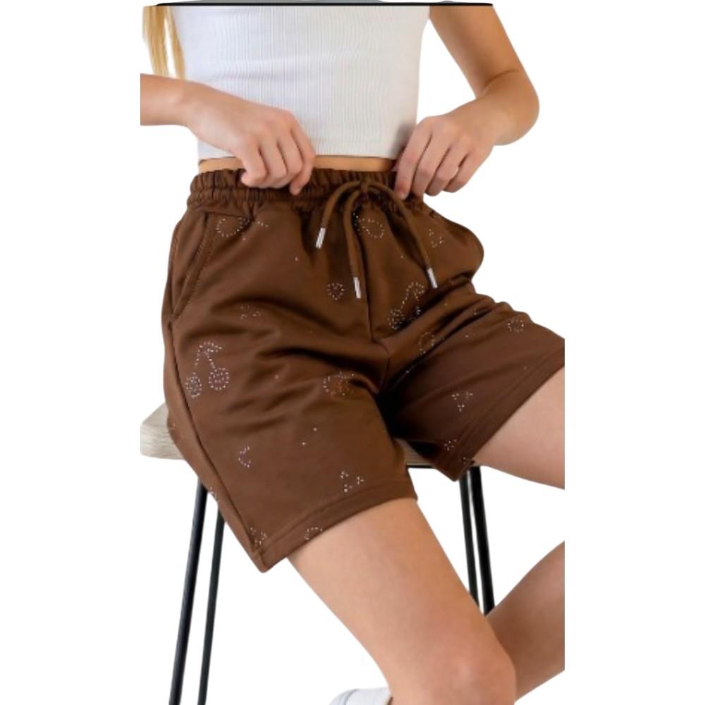 2108-1 Wholesale summer cotton capri shorts for girls aged 5-8 years