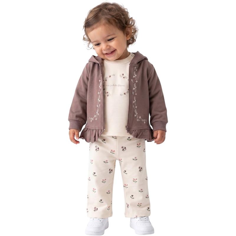 2551 wholesale seasonal two-thread three-piece set for baby girls aged 6-18 months.