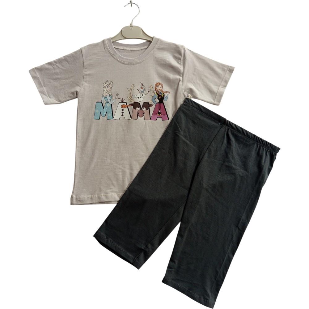 Wholesale children's summer clothing set consisting of a T-shirt and shorts for boys and girls aged 9-12 years