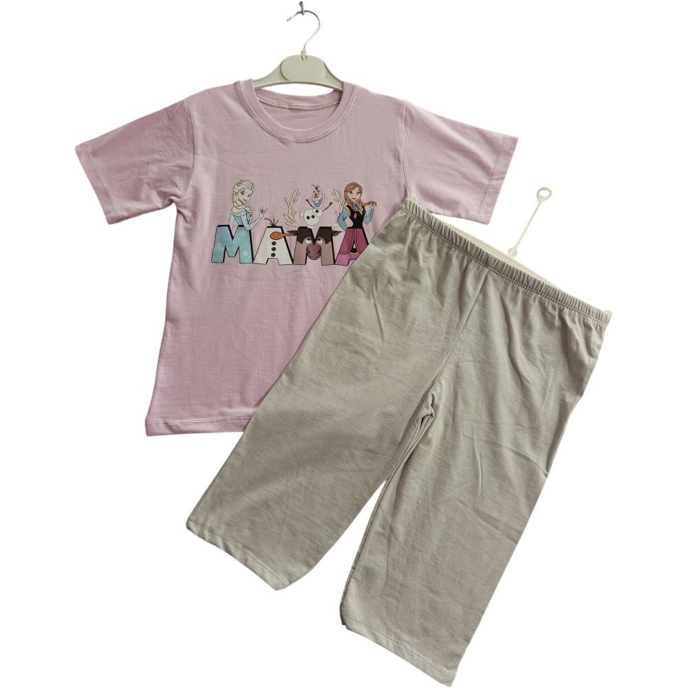Wholesale children's summer clothing set consisting of a T-shirt and shorts for boys and girls aged 9-12 years