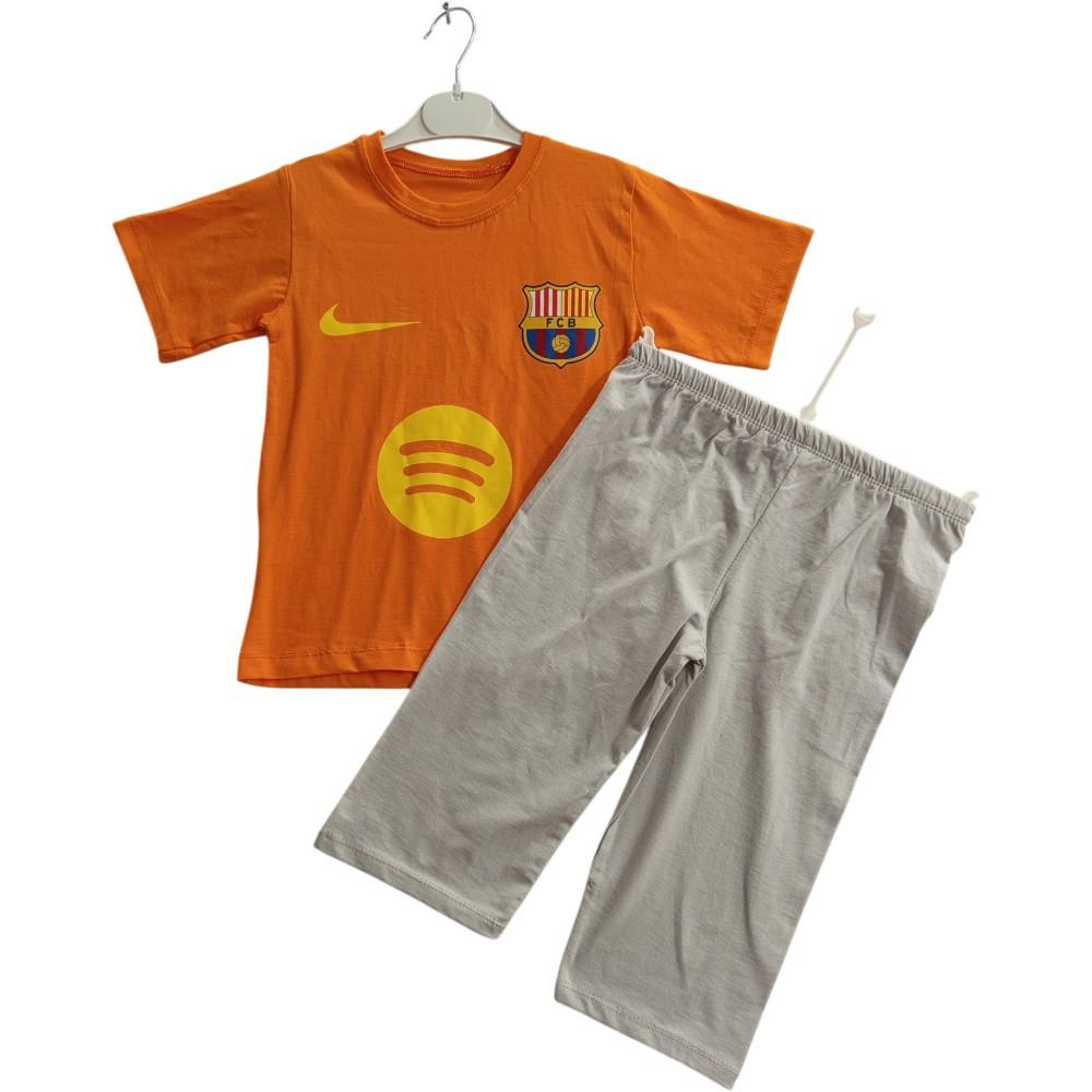 Wholesale children's summer clothing set consisting of a T-shirt and shorts for boys and girls aged 9-12 years