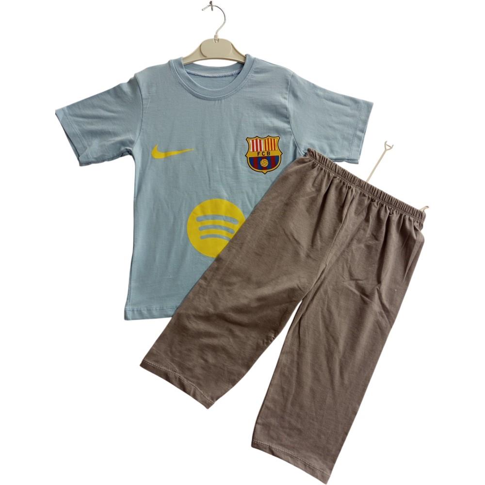 Wholesale children's summer clothing set consisting of a T-shirt and shorts for boys and girls aged 9-12 years