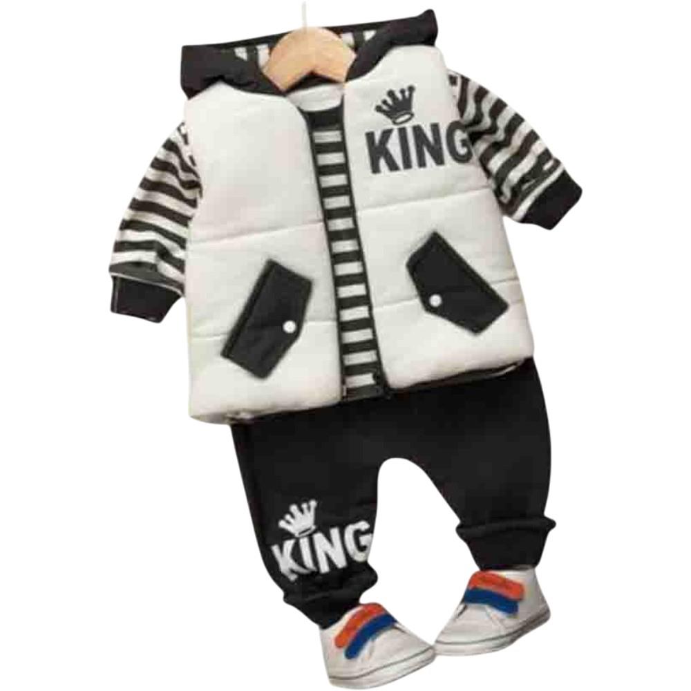 6413 Children's clothing set wholesale for boys (with the "KING" print) for 3-4-5 years old